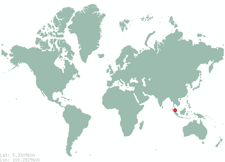 Relau in world map